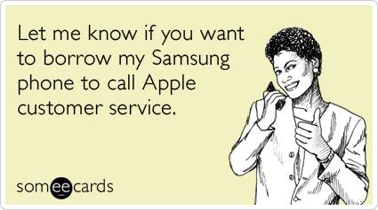 Friday funnies:Borrow my Samsung?